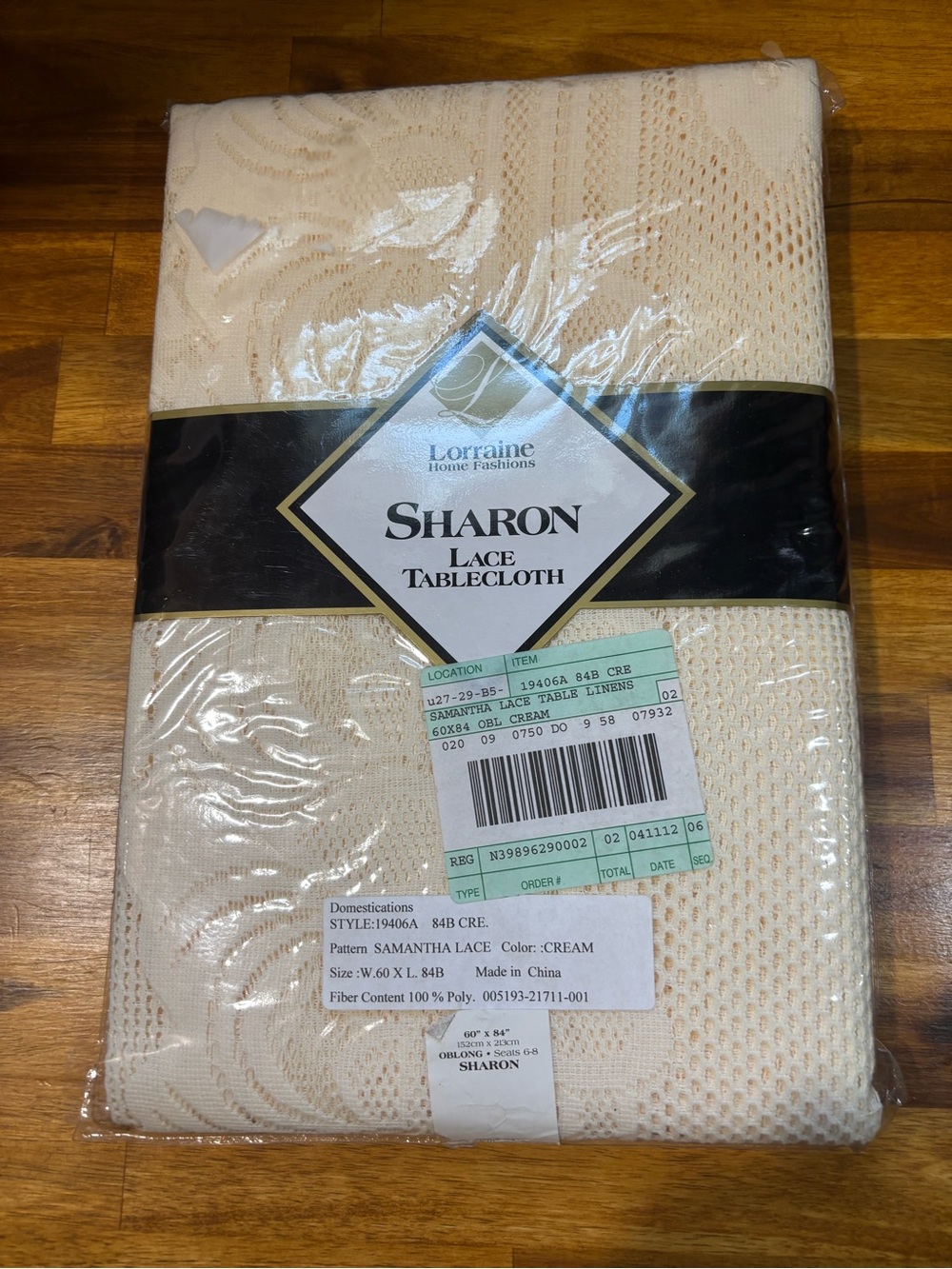 Sharon Lace Tablecloth - Cream